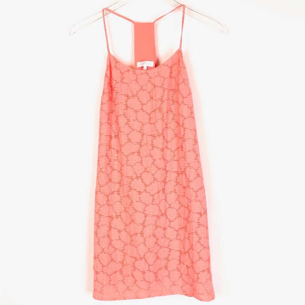 1. State Coral Razor Back Mini Dress